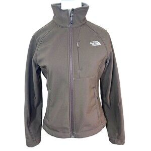 Women’s North Face Apex Softshell Jacket windproof and water proof Brown P/S